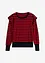 Maglione a righe con volant, bonprix