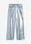 Jeans wide leg con rivestimento lucido, bonprix