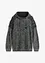 Maglione in filato grosso con cappuccio e dettagli stile biker, bonprix