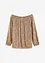 Maglia con spalle scoperte oversize con paillettes, bonprix