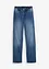 Jeans wide leg con cinta comoda, a vita alta, bonprix