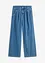 Jeans wide leg, a vita media, bonprix