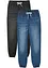 Jeans con elastico in vita in puro cotone, regular fit (pacco da 2), bonprix