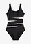 Costume intero con inserti e effetto modellante forte, bonprix