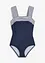Costume intero modellante a compressione media con spalline larghe, bonprix
