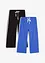 Pantaloni capri in cotone elasticizzato (pacco da 2), bonprix