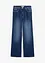 Jeans wide leg, a vita alta, bonprix