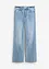 Jeans wide leg, a vita alta, bonprix