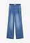 Jeans wide leg, a vita media, bonprix