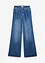 Jeans wide leg con cinta comoda, vita alta, bonprix