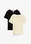 Maglia a costine con puro cotone biologico (pacco da 2), bonprix