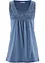 Top lungo in cotone con pizzo, bonprix