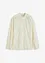 Blusa leggermente trasparente con applicazione floreale, bonprix