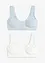 Reggiseno t-shirt senza ferretto con cotone (pacco da 2), bonprix