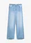 Jeans wide leg con cinta comoda, vita media, bonprix