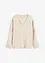 Maglia con maniche a pipistrello e inserto in satin, bonprix