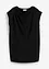 Maglia in morbido tessuto misto viscosa con scollo a cascata, bonprix