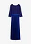 Abito di chiffon con pizzo e gonna plissettata, bonprix