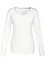 Maglia a maniche lunghe con scollo rotondo in puro cotone biologico, bonprix