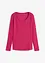 Maglia a maniche lunghe con scollo rotondo in puro cotone biologico, bonprix