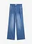 Jeans wide leg, vita media, bonprix