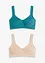 Reggiseno t-shirt minimizer senza ferretto con cotone biologico (pacco da 2), bonprix