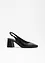 Décolleté slingback in pelle, bonprix