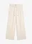 Pantaloni paper bag in misto lino leggero, bonprix