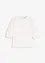 Blusa a maniche corte in misto lino, bonprix