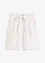 Shorts in twill con cintura da annodare, bonprix