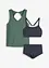 Tankini completo e top extra (set 3 pezzi), bonprix