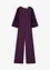 Tuta in jersey con maniche plissettate in fine chiffon, bonprix