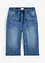 Bermuda lunghi in jeans con elastico in vita, slim fit, bonprix