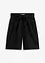 Shorts in twill con cintura da annodare, bonprix