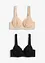 Reggiseno con ferretto (pacco da 2), bonprix