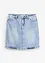 Gonna di jeans low stretch, vita media, bonprix