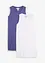Top lungo in puro cotone biologico (pacco da 2), bonprix