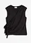 Maglia in jersey crêpe con effetto a portafoglio, bonprix