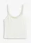 Top con spalline sottili e dettaglio gioiello, bonprix