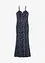 Abito di pizzo con spalline e fascetta in satin, bonprix