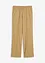Pantaloni con pinces in misto lino a vita alta, bonprix