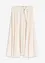 Gonna in twill con tessuto fluente misto viscosa, bonprix