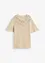 Maglione traforato in misto lino, bonprix