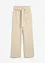 Pantaloni cropped con cinta comoda in puro cotone, bonprix