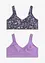Reggiseno senza ferretto con cotone biologico (pacco da 2), bonprix