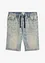 Bermuda elasticizzati in jeans leggero con elastico in vita, slim fit, bonprix