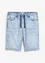 Bermuda elasticizzati in jeans leggero con elastico in vita, slim fit, bonprix