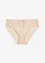 Slip alto con pizzo glitterato bicolore, bonprix