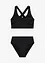 Bikini a bustier a costine (set 2 pezzi), bonprix