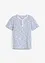 Maglia serafino a maniche corte in puro cotone, bonprix